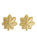 Insigne de grade Major US Mil-Tec en cuivre à épingle motif feuille de chêne par paire