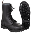 Rangers de sécurité Pure Trash 10 œillets à coque acier, cuir doublé cuir, tige 26 cm