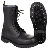 Rangers de sécurité Pure Trash 10 œillets à coque acier, cuir doublé cuir, tige 26 cm