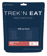 Ration lyophilisée Trek'n Eat plat chaud complet à réhydrater plusieurs recettes