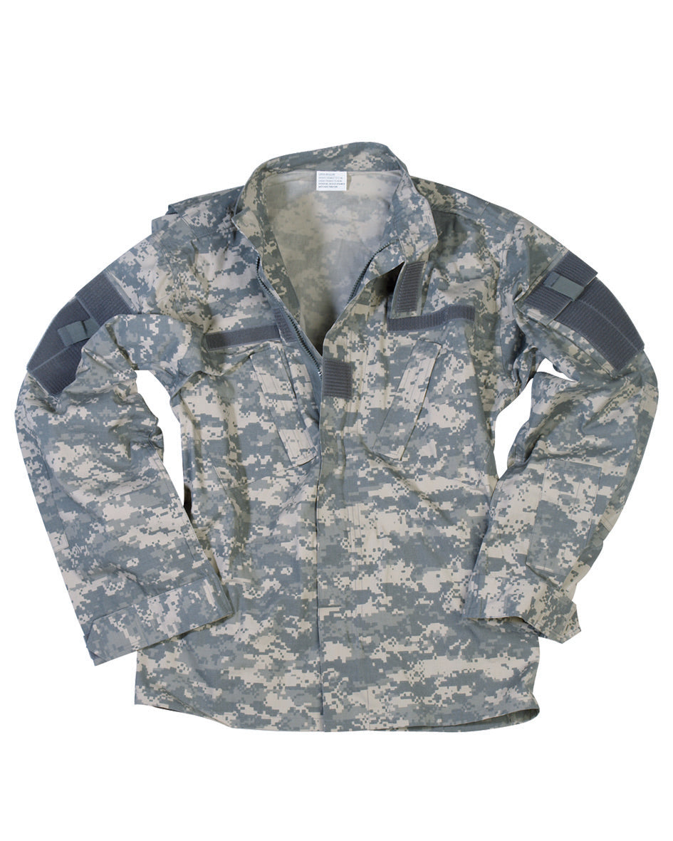 Veste de combat type ACU Mil-Tec en ripstop nylon-coton 50/50 à col montant
