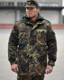 Veste de combat Mil-Tec type Bundeswehr en polycoton avec capuche et aérations d'aisselles