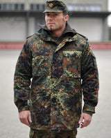 Veste de combat Mil-Tec type Bundeswehr en polycoton avec capuche et aérations d'aisselles