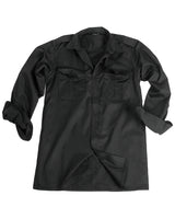 Chemise de service Mil-Tec manches longues en twill polycoton à pattes d'épaule amovibles