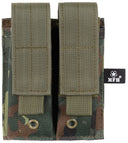 Porte-chargeur double petit format MOLLE MFH, logements 4 x 12 x 2,5 cm