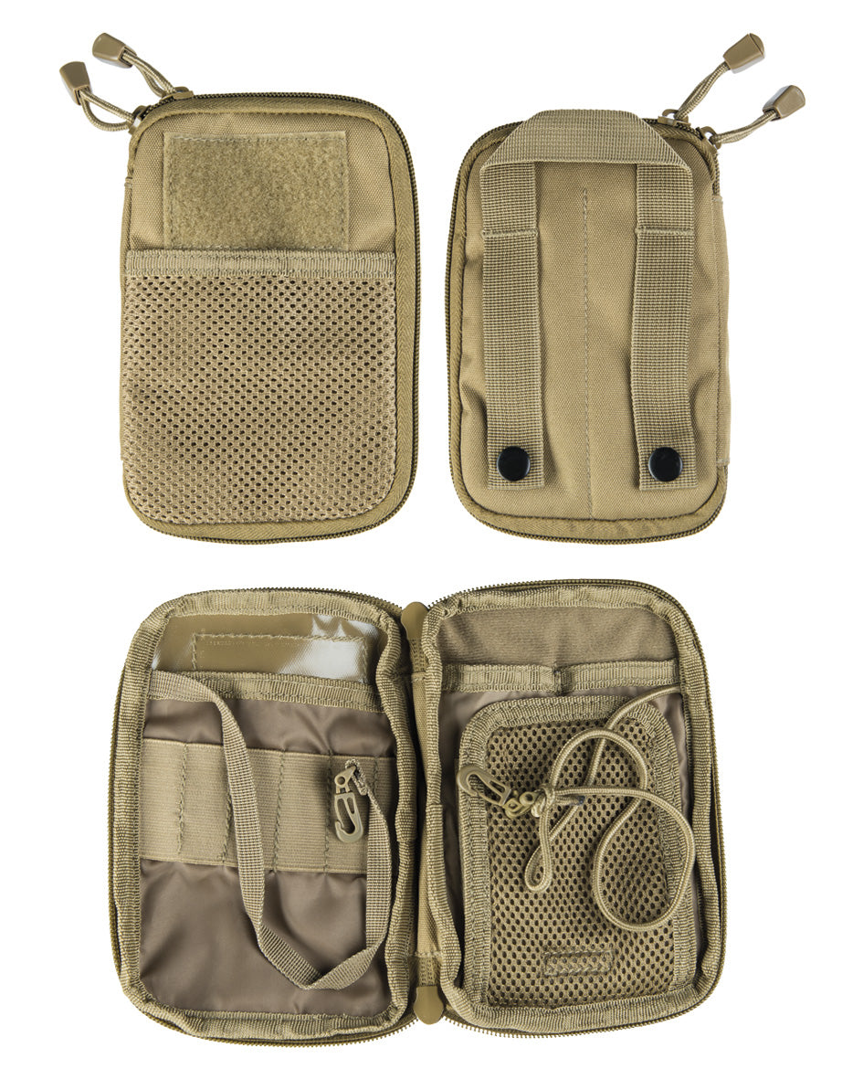 Pochette porte-documents MOLLE Mil-Tec à dos rembourré et fenêtre transparente