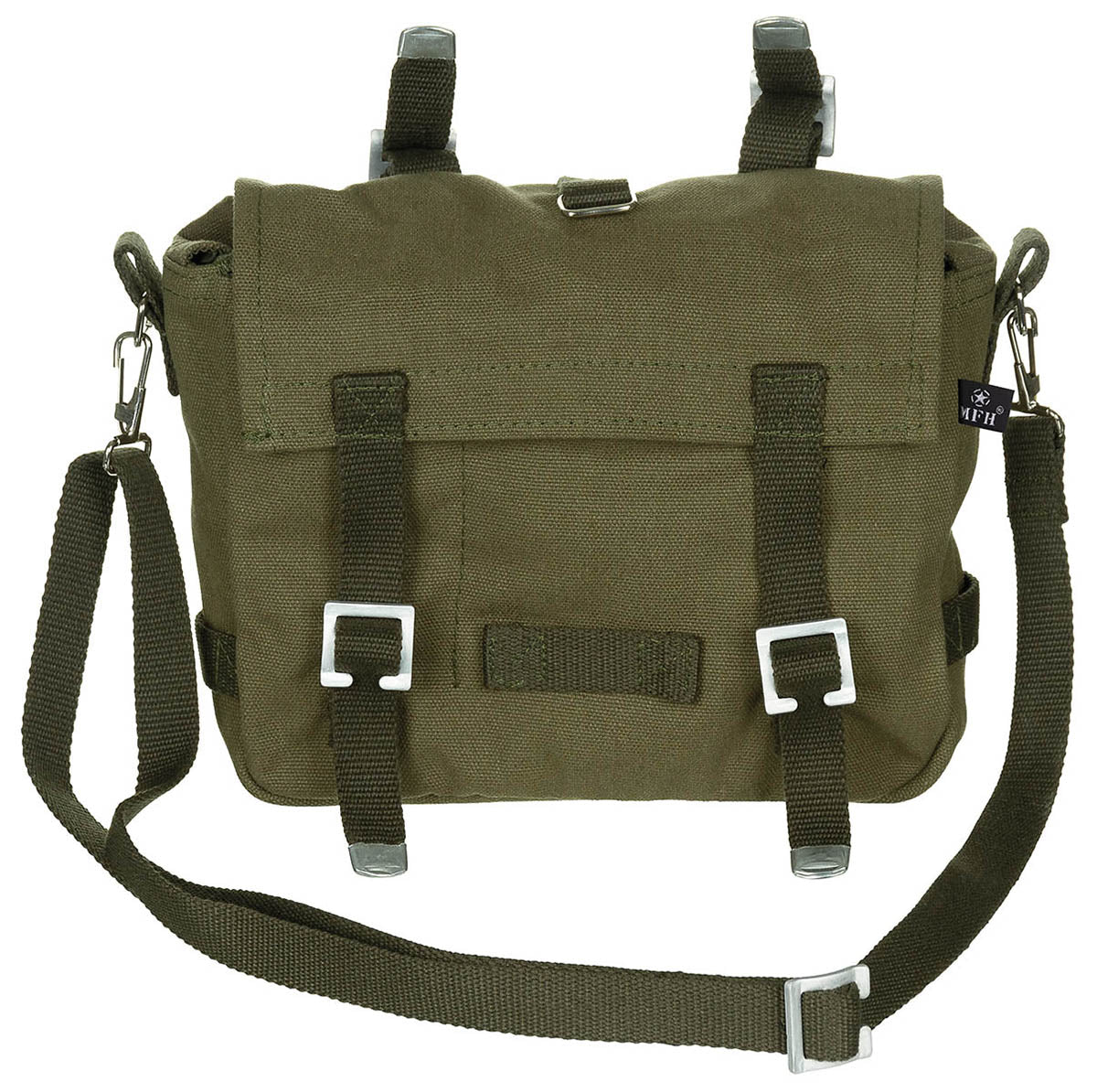 Sacoche de combat type BW MFH 4 l en toile de coton avec bandoulière amovible