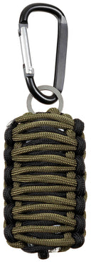 Kit de survie MFH Parachute Cord avec mousqueton 9 x 5 x 2 cm pour 50 g