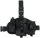Holster de cuisse MFH MOLLE avec poche appareil et poche polyvalente à clic