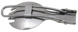 Cuillère-fourchette pliante Fox Outdoor en acier inoxydable 15,5 cm 30 g