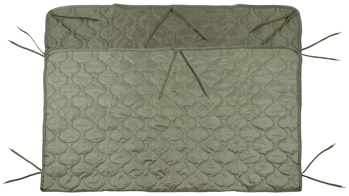 Poncho Liner MFH couverture matelassée 210 x 150 cm avec 16 liens de fixation