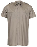 Chemise de service britannique à manches courtes, surplus comme neuf, lot de 10