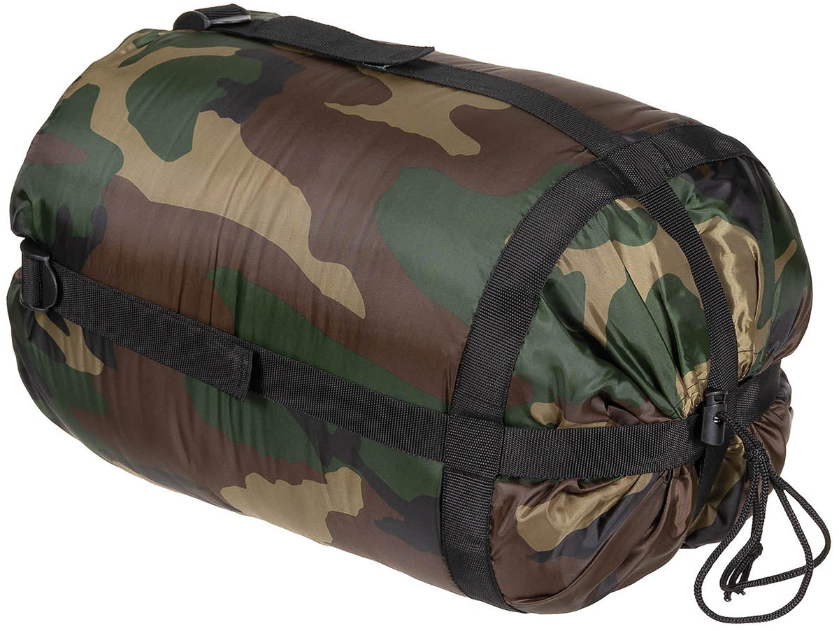 Sac de couchage sarcophage MFH garnissage 2 couches confort 2,4 °C extrême -19,6 °C
