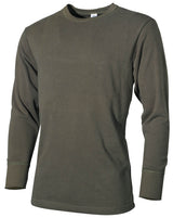 Maillot de corps BW molletonné MFH manches longues en coton 300 g/m²