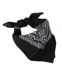 Bandana Mil-Tec type western en coton 54,5 x 54,5 cm à nouer au cou ou sur la tête