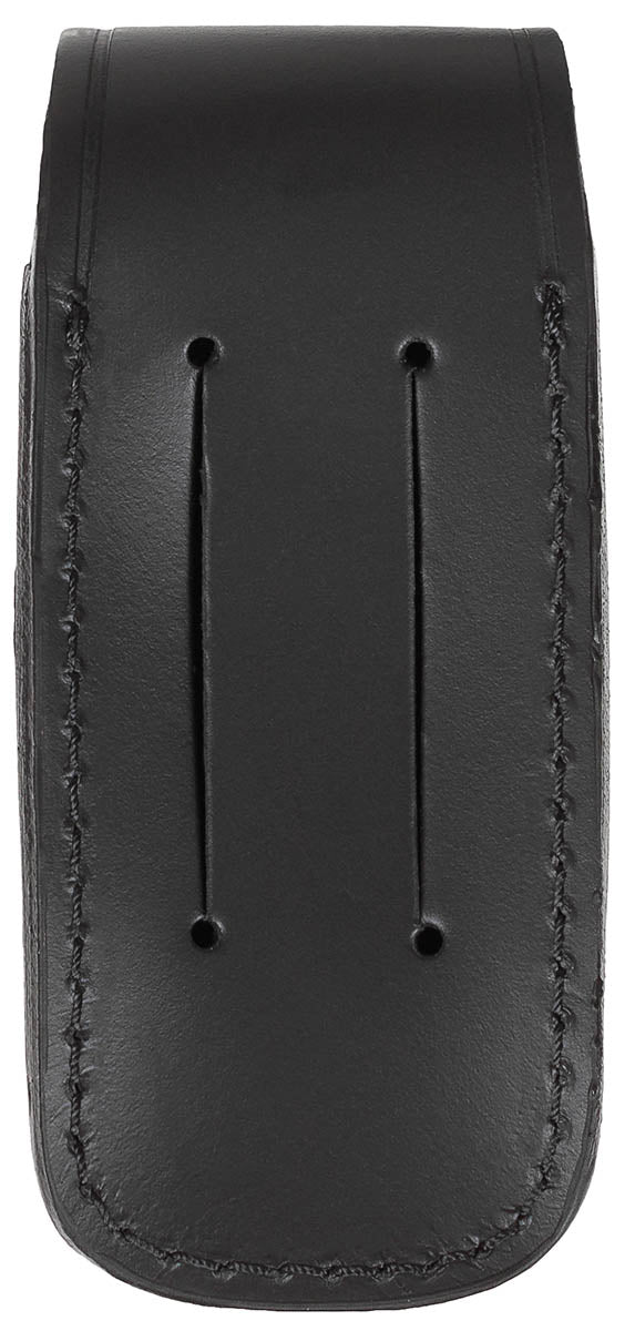 Étui à couteau Fox Outdoor en cuir véritable à bouton-pression 13,5 x 6 x 3 cm