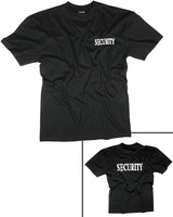 T-shirt imprimé SECURITY Mil-Tec en jersey de coton 140 à 145 g/m² marquage recto verso