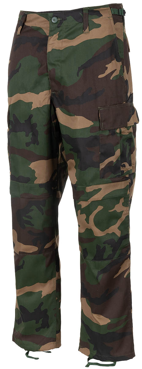Pantalon de combat US BDU MFH double renfort genoux et fessier passants de 6,5 cm