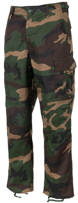 Pantalon de combat US BDU MFH double renfort genoux et fessier passants de 6,5 cm