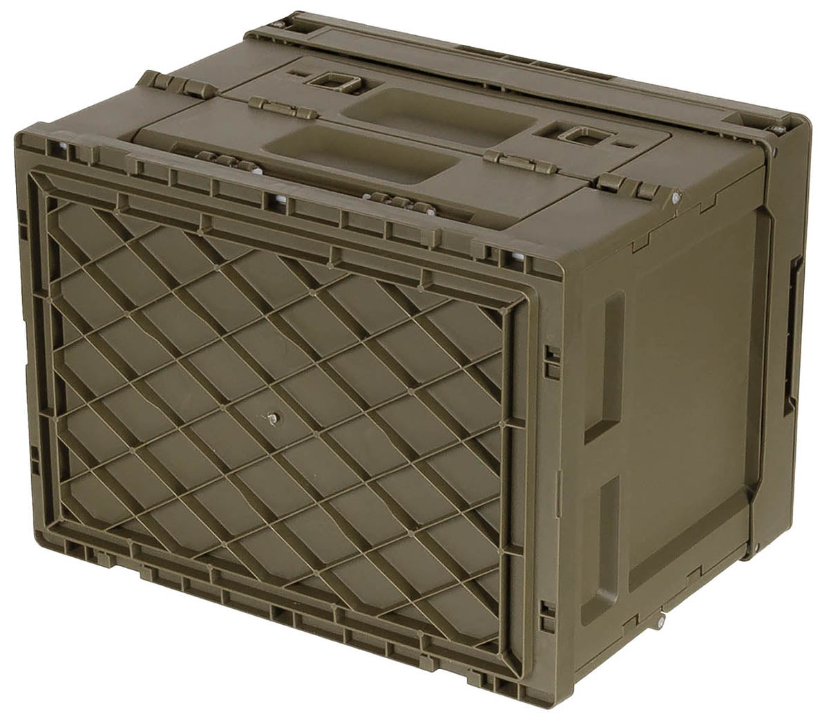 Caisse pliable MFH en polypropylène 20 et 60 l empilable à couvercle intégré