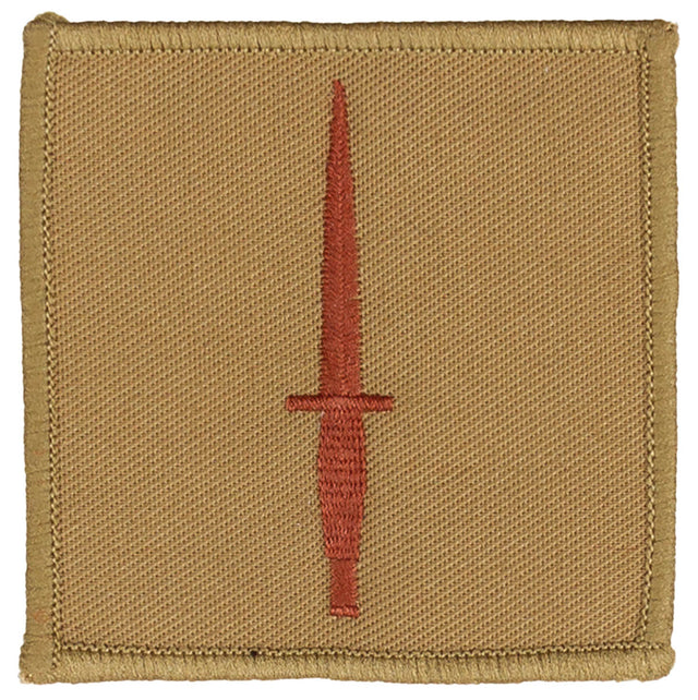 Écusson brodé britannique de 6,5 x 6,5 cm, surplus comme neuf, lot de 10