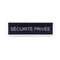 Bandeau dorsal d'identification Sécurité Privée Patrol Equipement rétroréfléchissant 28 x 10 cm