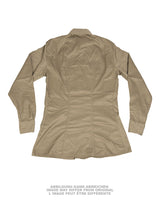 Chemise de service de l'armée italienne en polyester-coton, stock ancien