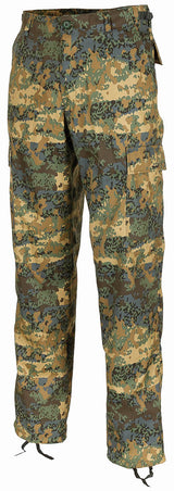 Pantalon de combat US BDU MFH motif TAZ à glissière polycoton 65/35 taille réglable