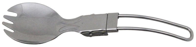 Cuillère-fourchette pliante Fox Outdoor en acier inoxydable 15,5 cm 30 g
