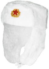 Chapka russe MFH Ouchanka à cocarde étoile amovible et doublure matelassée