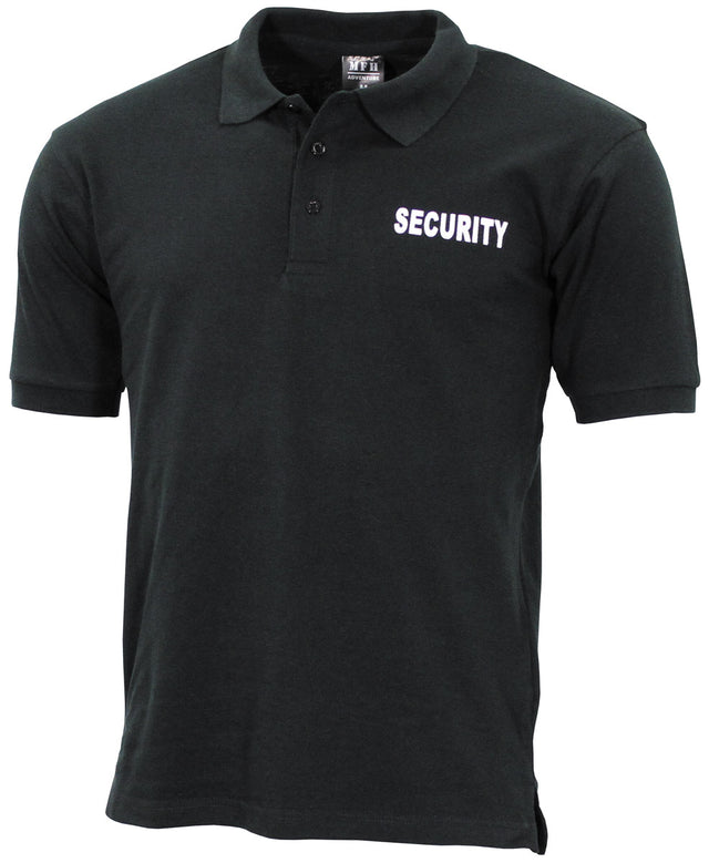 Polo Security MFH polycoton imprimé poitrine et dos patte trois boutons