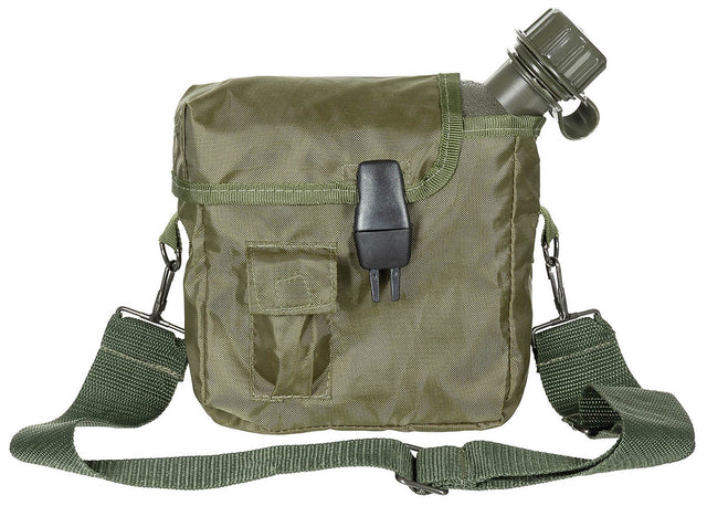 Gourde type US MFH 2 quarts 1,89 L avec housse amovible et bretelle réglable