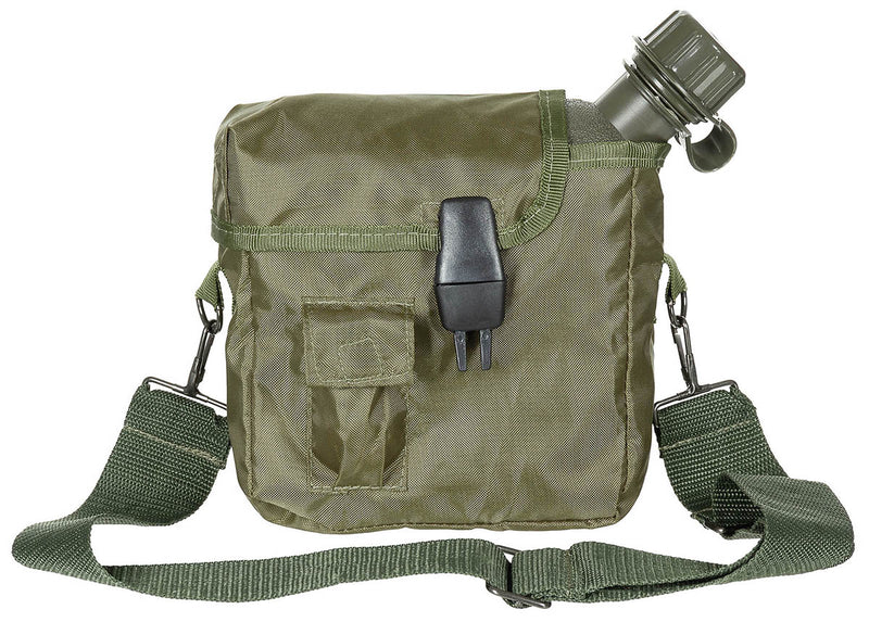 Gourde type US MFH 2 quarts 1,89 L avec housse amovible et bretelle réglable