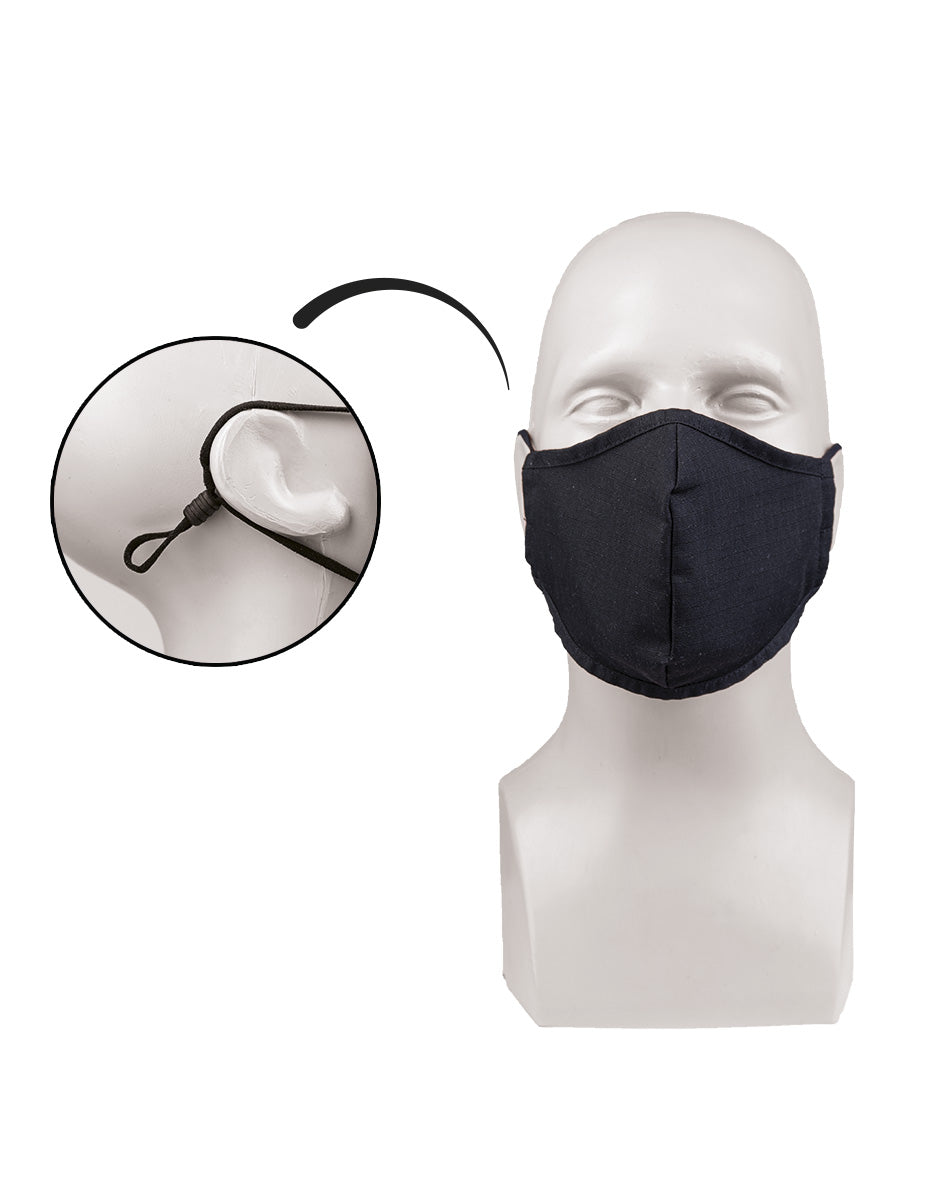 Masque tissu Mil-Tec en polycoton Ripstop doublé coton cordon de réglage lavable à 60 °C
