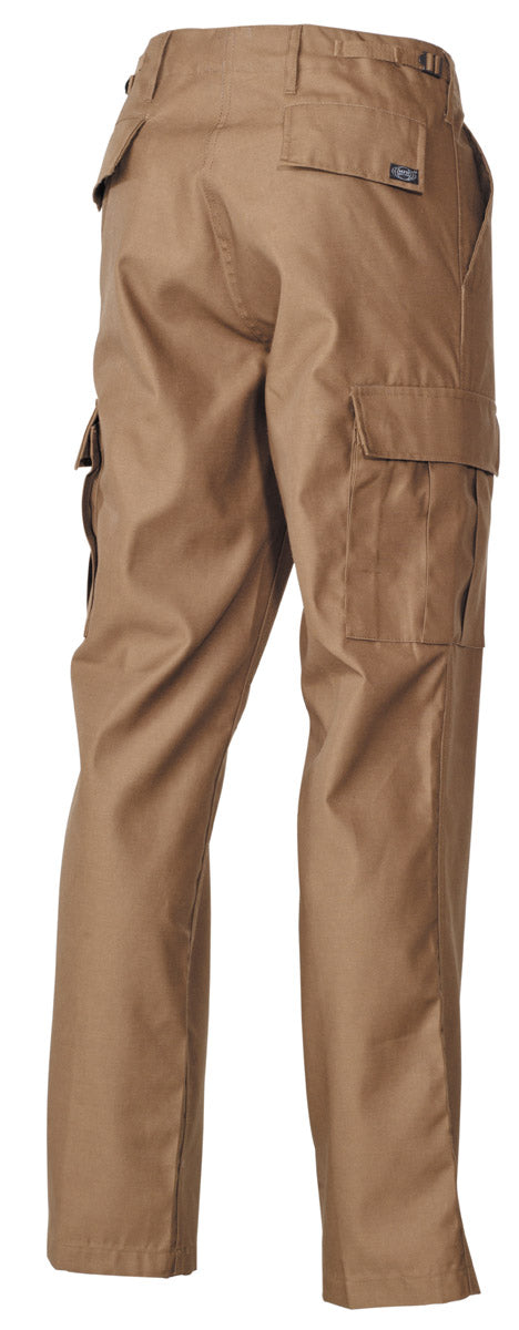 Pantalon de combat US BDU MFH à glissière polycoton 65/35 six poches passants 5,5 cm
