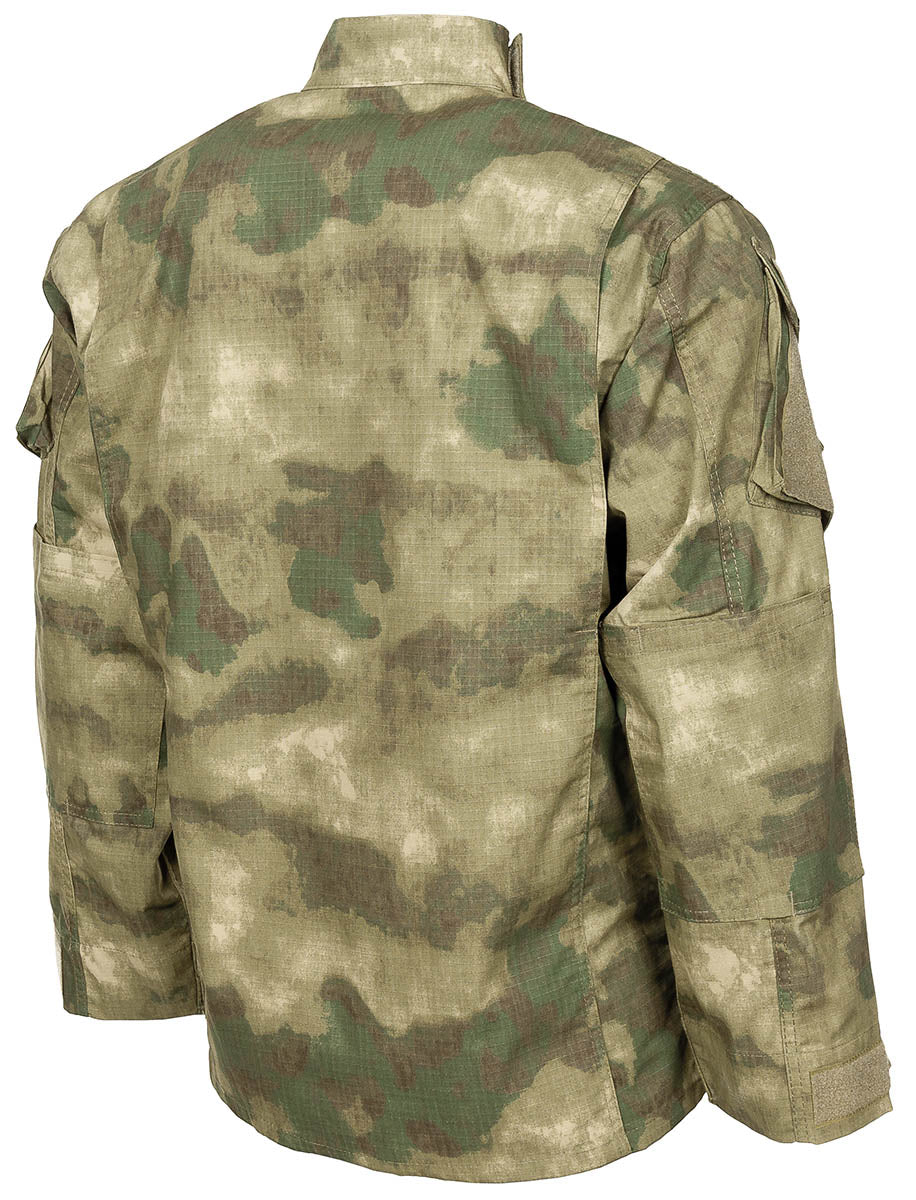 Veste de combat US ACU MFH Rip Stop 100 % coton col montant et poches de manche