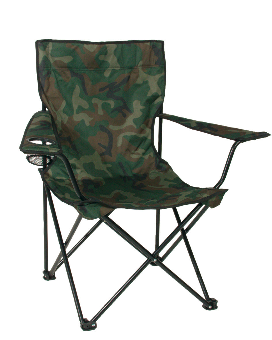 Fauteuil de camp pliant Mil-Tec en acier et polyester Oxford charge 100 kg avec sac