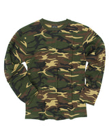 T-shirt à manches longues Mil-Tec en coton jersey simple 145 g/m² à col rond