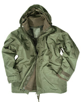 Parka de pluie Mil-Tec type ECWS en laminé 3 couches avec veste polaire amovible