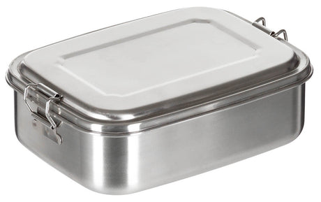 Boîte-repas Fox Outdoor en acier inoxydable 0,75 ou 1 l à deux clips latéraux