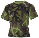 T-shirt enfant MFH manches courtes en coton jersey 170 g/m² à col rond renforcé