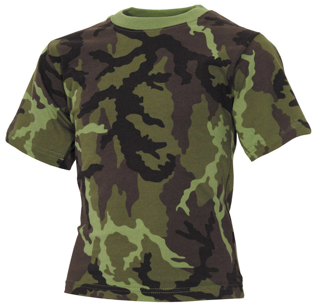 T-shirt enfant MFH manches courtes en coton jersey 170 g/m² à col rond renforcé