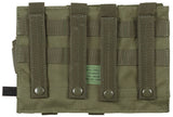 Porte-chargeur triple MOLLE MFH à quatre sangles de fixation, 25 x 19 x 5 cm