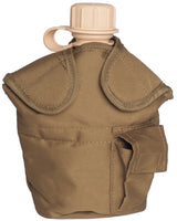 Housse de gourde MOLLE type US Mil-Tec en polyester enduit 12 x 7 x 17 cm