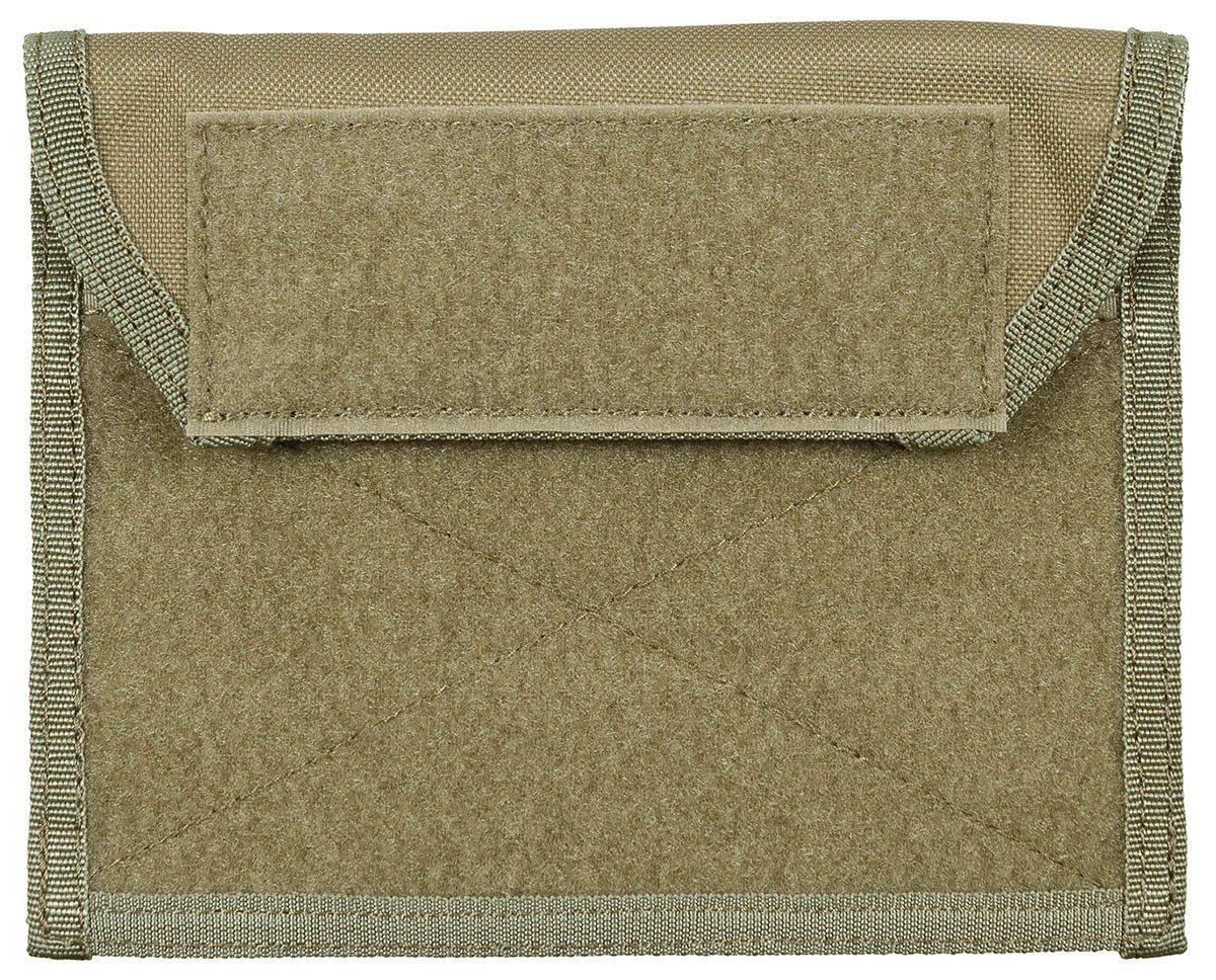 Poche de poitrine MOLLE MFH en polyester 18 × 14 cm à deux compartiments plats