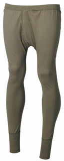 Caleçon long BW MFH en coton 190 g/m² grandes tailles à braguette latérale