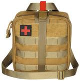 Pochette médicale MFH IFAK MOLLE grand format 21 x 22 x 12 cm avec bandoulière