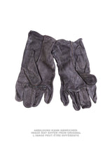 Gants militaires type US modèle M49 en cuir, pièce d'occasion de dotation