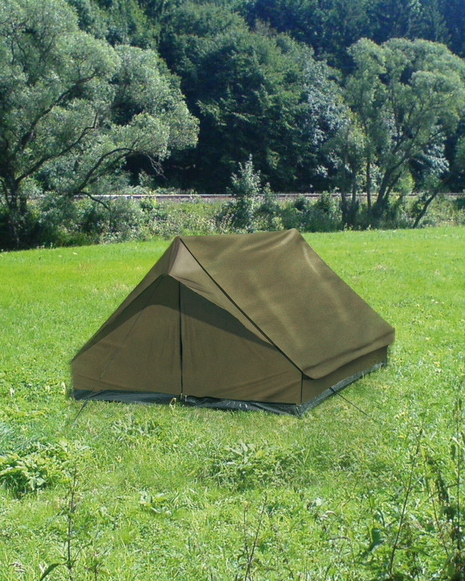Tente 2 places Mil-Tec Mini Pack Standard 205 x 145 cm colonne d'eau 800 mm