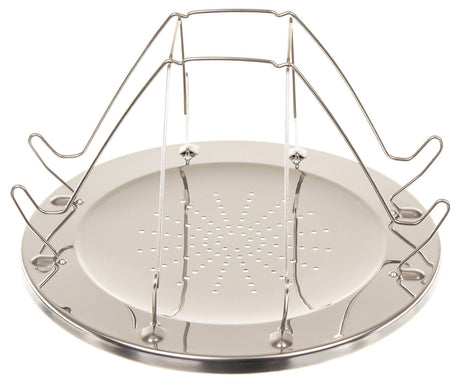 Grille-pain de camping pliant Fox Outdoor en acier inoxydable 4 tranches avec pince